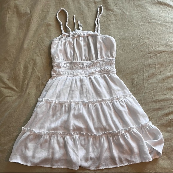 Trixxi White Strappy Tier Dress - Picture 4 of 6